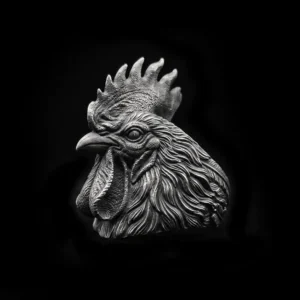 925 silver Rooster ring