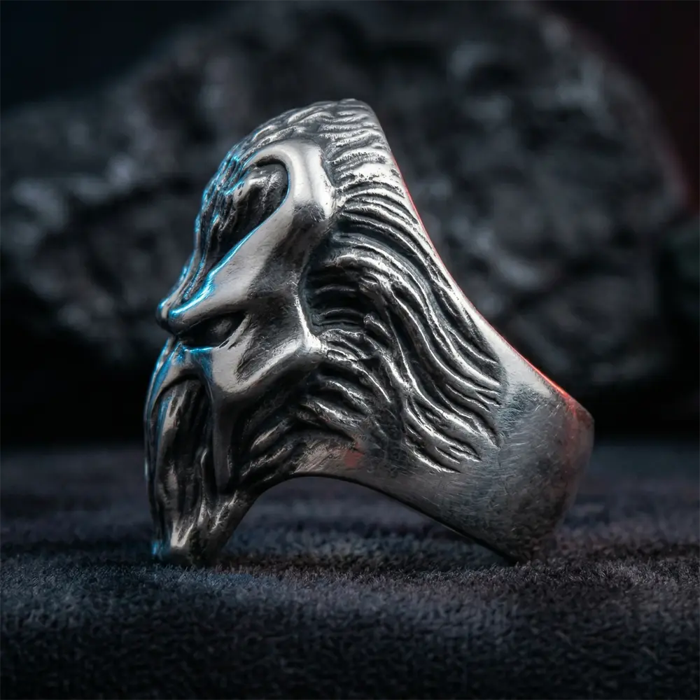 Spawn Silver Ring - 925 Silver Silver Statement Ring - Image 2