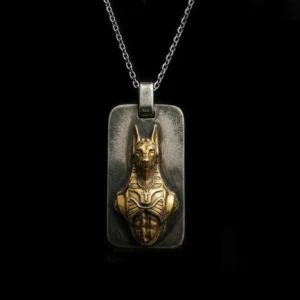Anubis 925 sterling silver Egyptian pendant for men