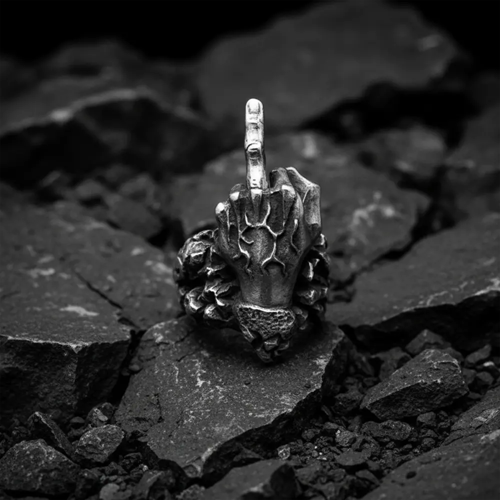 Middle Finger Ring - Bold Statement Jewelry for Attitude & Self Expression - Image 5