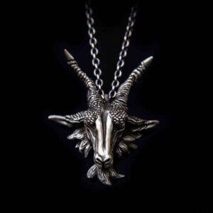 Satan Sheep Ram - 925 Silver Pendant Necklace for Men