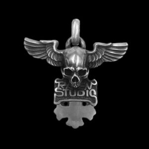 Wings of Faith Winged Skull - 925 Silver Pendant Necklace for Men