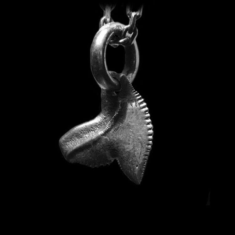 Shark Teeth - 925 Silver Pendant Necklace for Men - Image 2