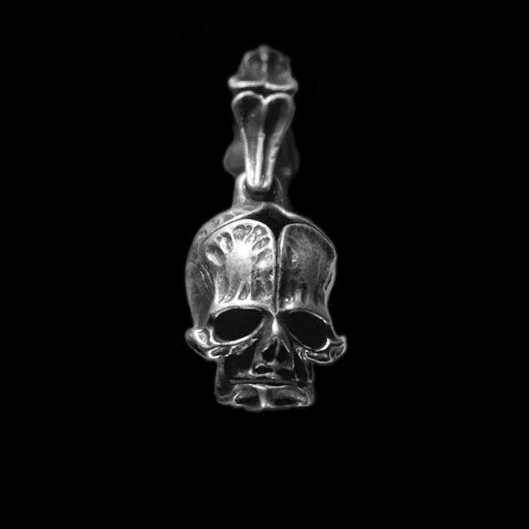 Snake Skull Wings - 925 Silver Pendant Necklace for Men - Image 2