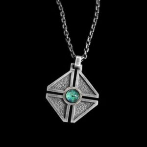 Cross Eye - 925 Silver Pendant Necklace for Men