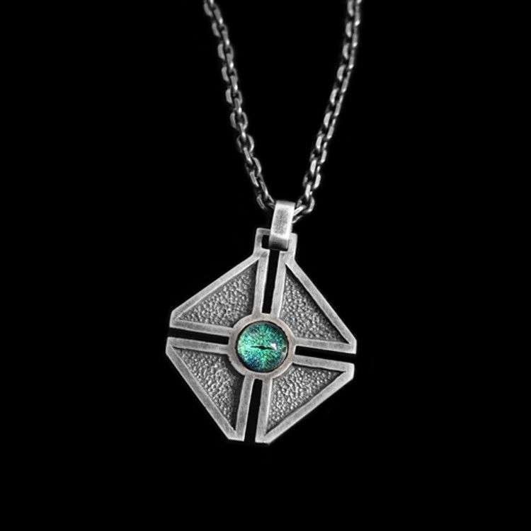 Cross Eye – 925 Silver Pendant Necklace for Men - MENSSKULL 925 silver jewelry