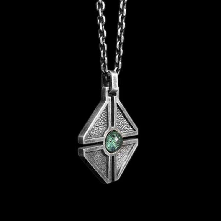 Cross Eye - 925 Silver Pendant Necklace for Men - Image 2