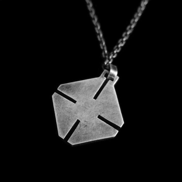 Cross Eye - 925 Silver Pendant Necklace for Men - Image 3