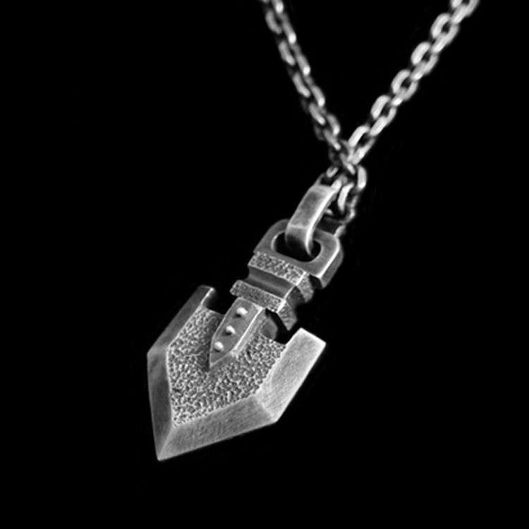 Arrow Silver Pendant - 925 Silver Pendant Necklace for Men - Image 2