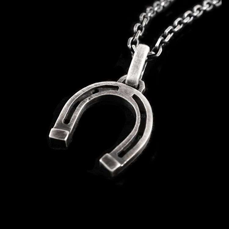 Horseshoe Pendant - 925 Silver Western Necklace for Men - Image 2