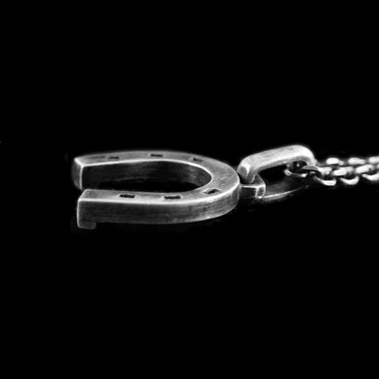 Horseshoe Pendant - 925 Silver Western Necklace for Men - Image 3