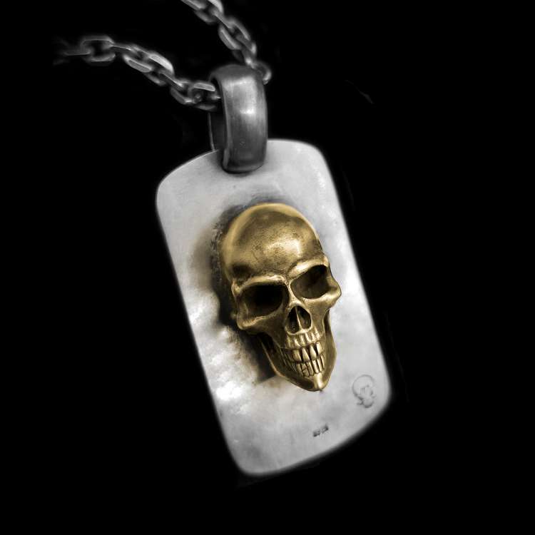Domineering Skull Pendant - 925 Silver Pendant Necklace for Men - Image 3