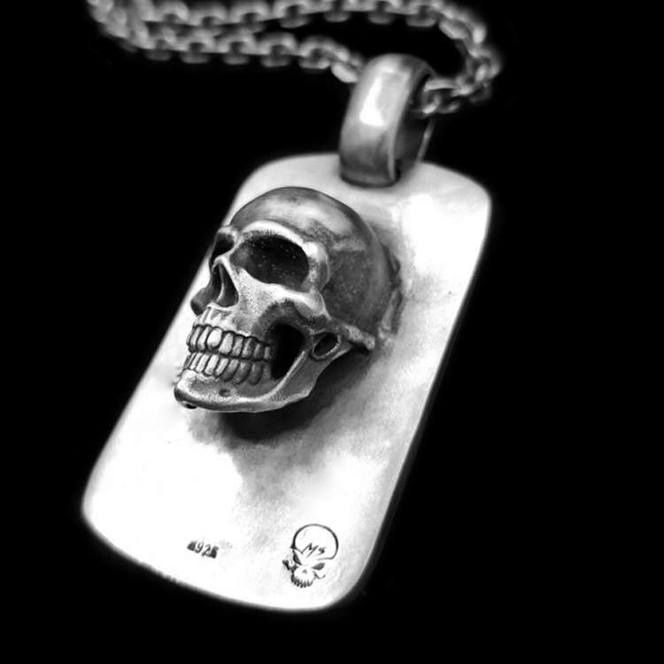 Domineering Skull Pendant - 925 Silver Pendant Necklace for Men - Image 7