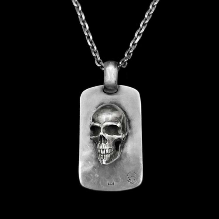 Domineering Skull Pendant - 925 Silver Pendant Necklace for Men - Image 8