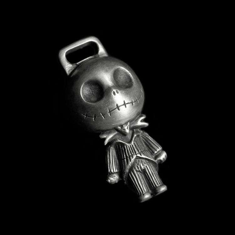 Christmas Fright Night Jack Jack - 925 Silver Pendant Necklace for Men - Image 2