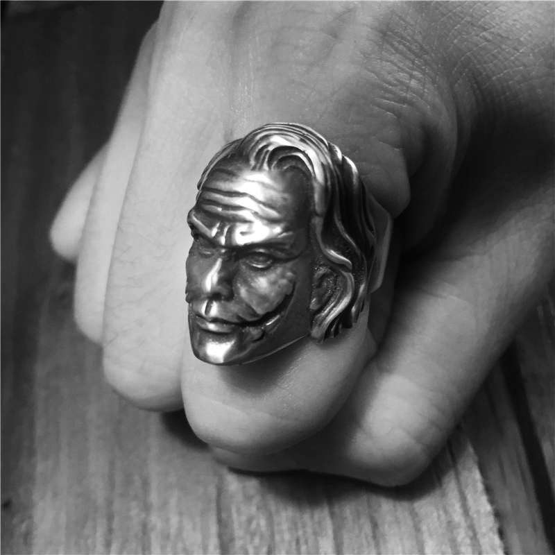 Batman Joker Ring - Dual Dark Statement Ring for Men - Image 7