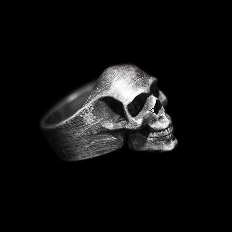 Mens Skull Ring - 925 Silver Skull Ring for Men - Image 2