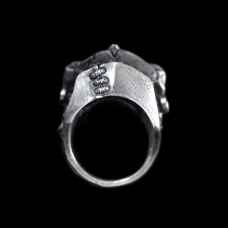 Frankenstein Skull Ring - 925 Sterling Silver Horror Ring - Image 3