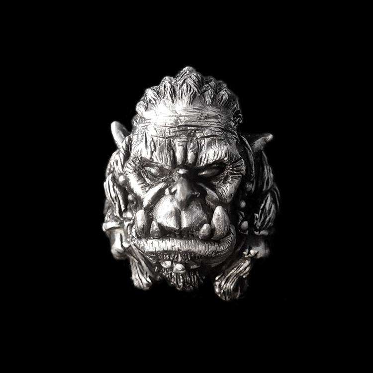 Chief of the frost wolf clan Durotan ring 925 Silver World of Warcraft Durotan rings - Image 2