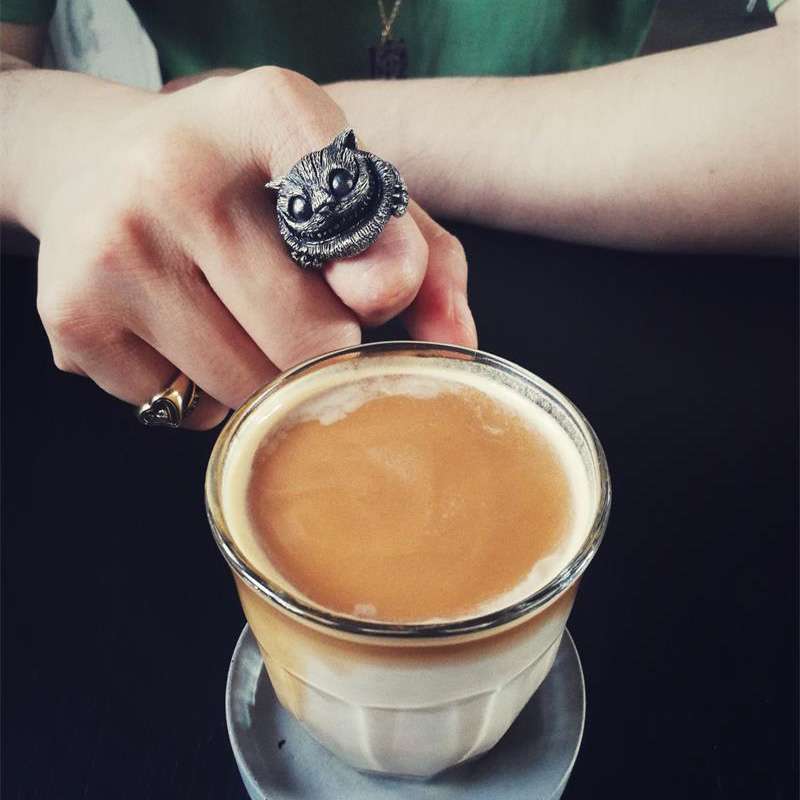Cheshire cat ring Alice in Wonderland cheshire cat - Image 4