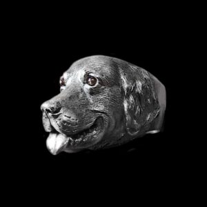 Golden Retriever Ring - 925 Silver Ring for Men