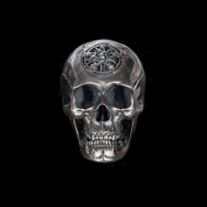 Pentacle Skull Ring - 925 Silver Magic Skull Ring