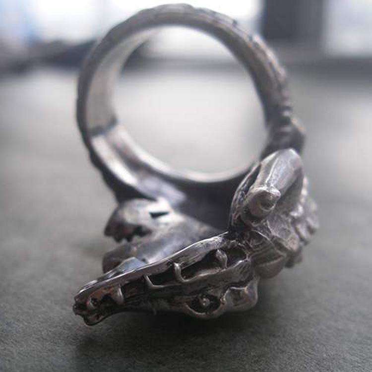 Handmade 925 Silver crocodile ring SSJ116 - Image 4