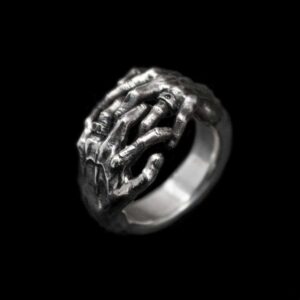 Silent Handshake Live Out the Self - 925 Silver Ring for Men