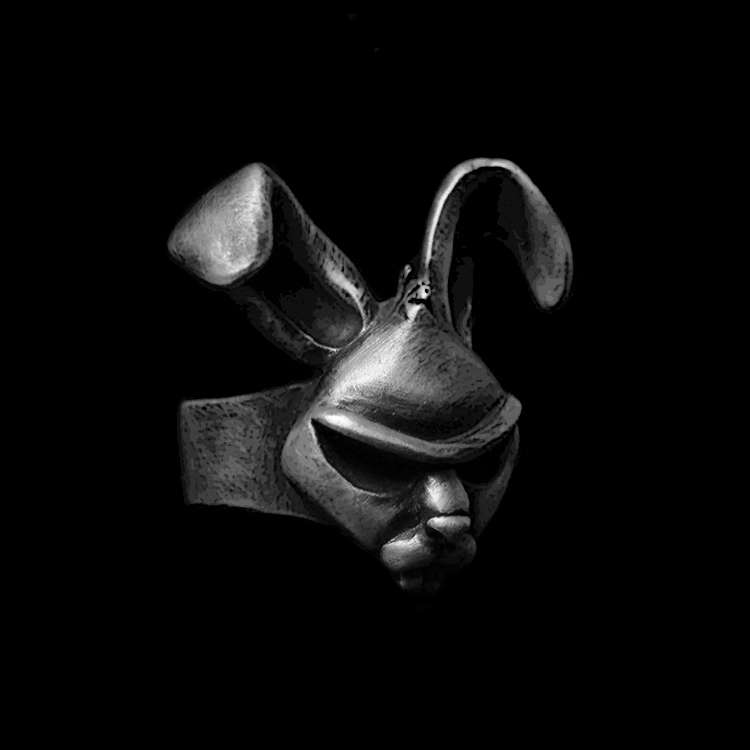 Rogue Rabbit Ring - 925 Silver Ring for Men - Image 2