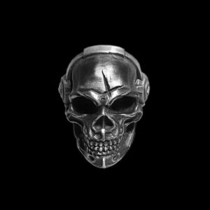 Music Rock Skull Ring - 925 Silver Headphone Skull Ring