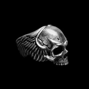 Premium Male Skull Ring - Handmade 925 Sterling Silver