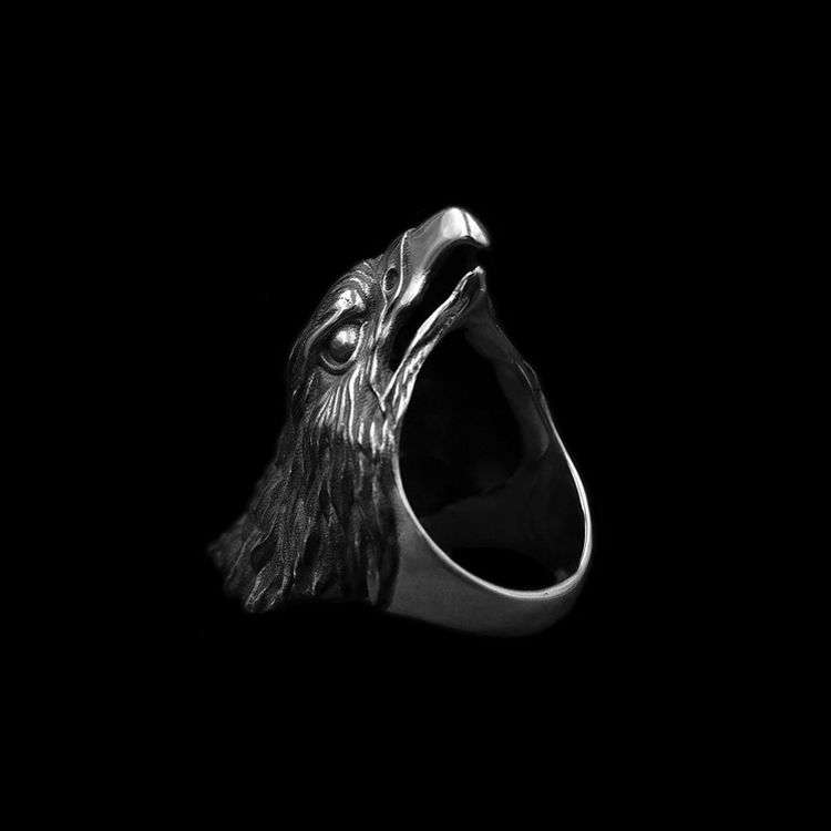 Eagle Ring - 925 Sterling Silver Eagle Ring for Men - Image 2