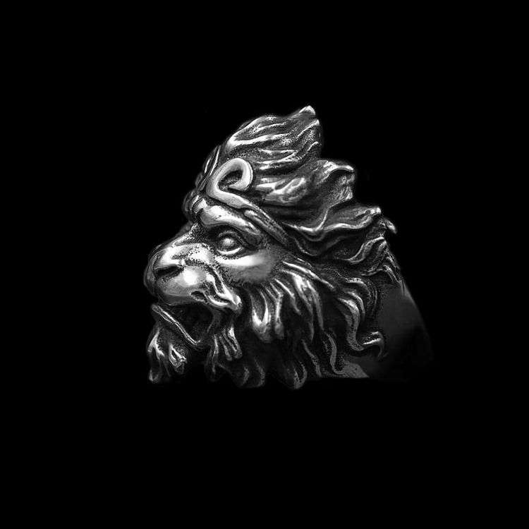 Monkey king ring 925 Sterling silver Monkey rings SSJ194 - Image 2