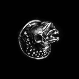 Tear Soul Skull Ring - 925 Silver Gothic Skull Ring