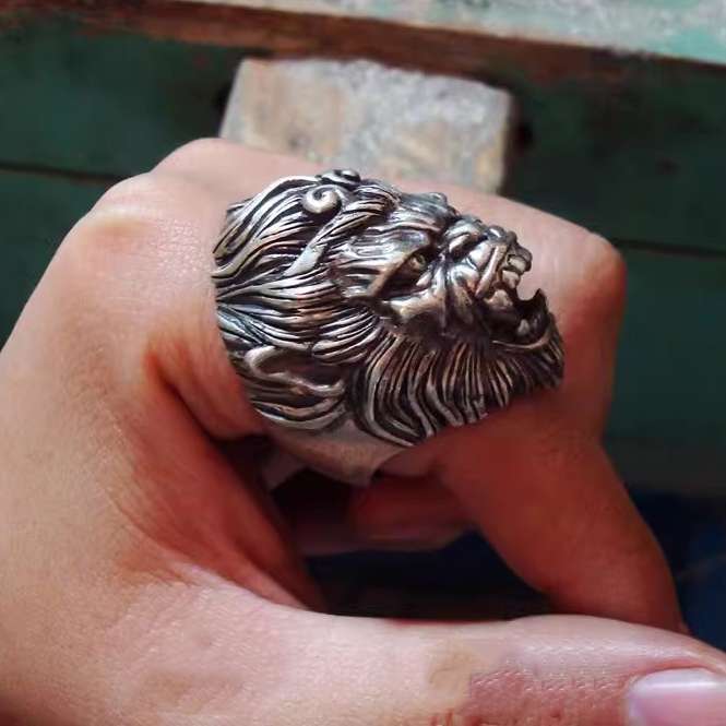 Roar Monkey King Ring 925 Silver Monkey ring - Image 6