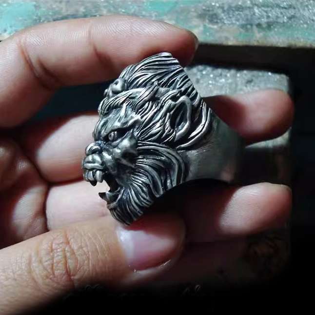 Roar Monkey King Ring 925 Silver Monkey ring - Image 7