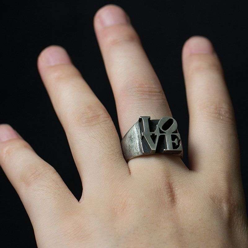 Love Ring - 925 Sterling Silver Men's Meaningful Ring - Image 4