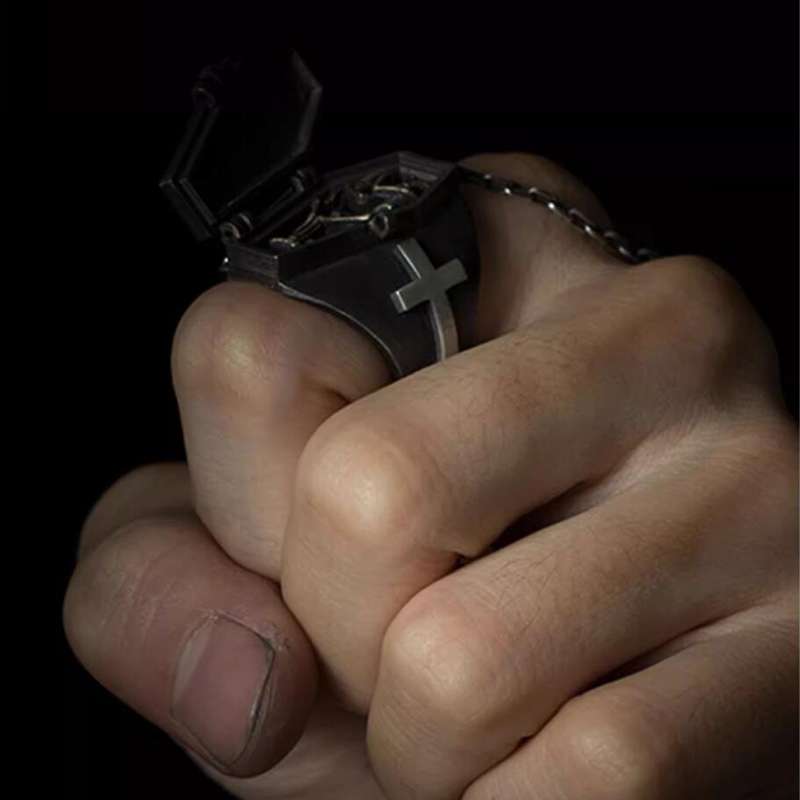 Will Never Change Until Death Skull - 925 Silver Ring for Men - Image 6
