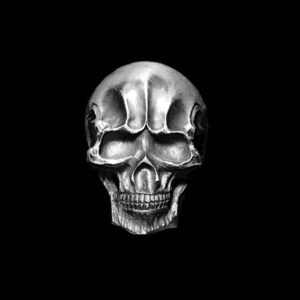 Classic Skull Ring - 925 Silver Skull Ring for Men