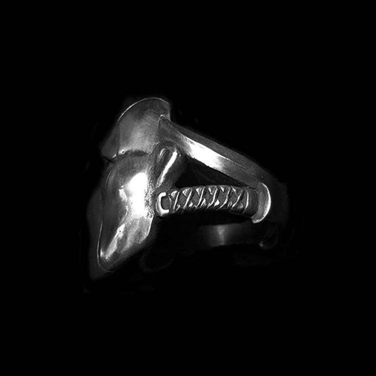 Mask Ring for Men - 925 Silver Comic-Inspired Mask Ring - Image 3