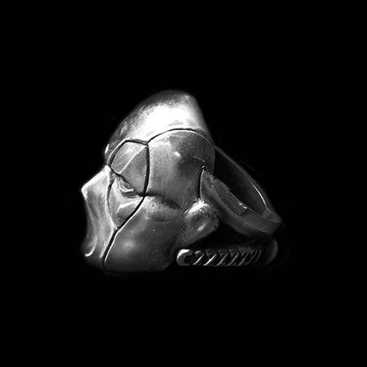 Mask Ring for Men - 925 Silver Comic-Inspired Mask Ring - Image 2