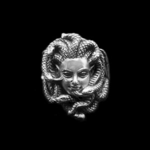 Medusa Original Design Serpentine - 925 Silver Ring for Men