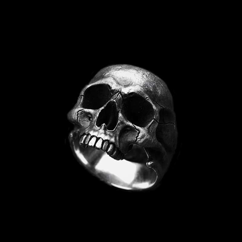 Real Skull Ring - Handmade 925 Silver Skull Ring - Image 4