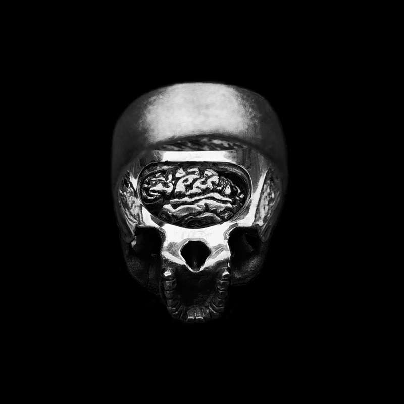 Real Skull Ring - Handmade 925 Silver Skull Ring - Image 5