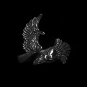 Phoenix King of Birds Lucky Bird - 925 Silver Ring for Men