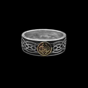 Celtic knot Ring 925 Silver Celtic amulet mens pinky rings