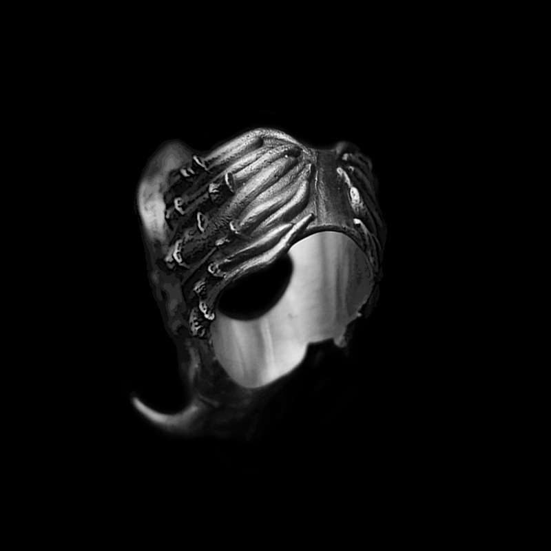 Predator Ring for Men - 925 Silver Mask Ring - Image 4
