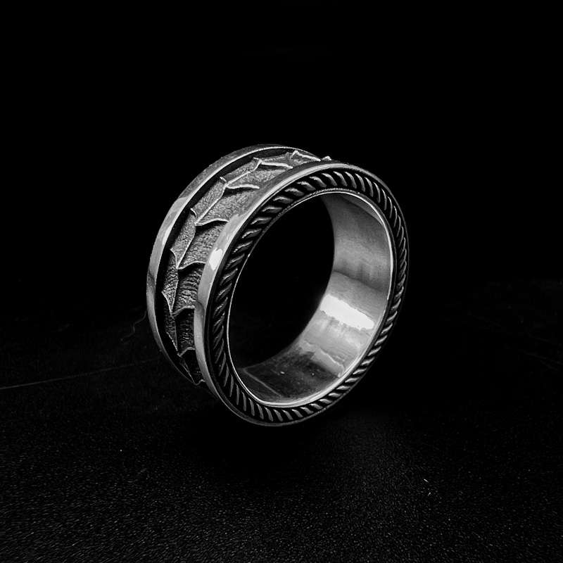 Pinky Skull Ring - 925 Sterling Silver Skull Ring - Image 2