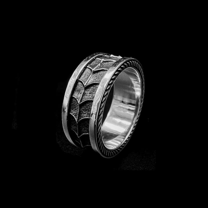 Pinky Skull Ring - 925 Sterling Silver Skull Ring - Image 3
