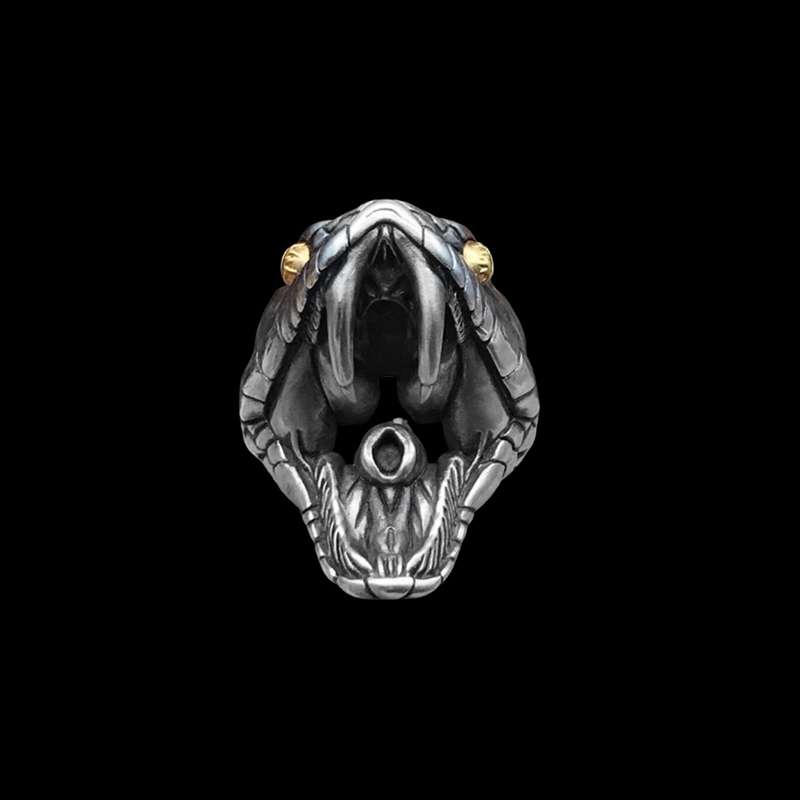 Black mamba snake rings | Silver snake rings unlocking the Black Mamba Kobe Spirit - Image 2